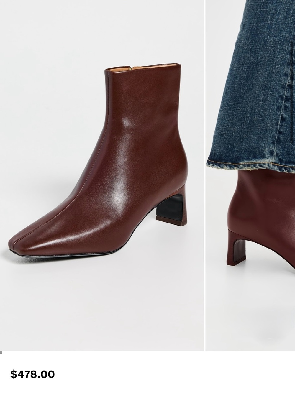 RAG & BONE
Avery Zip Boots in Mocha chocolate brown size 38.5 US 8.5 Authentic